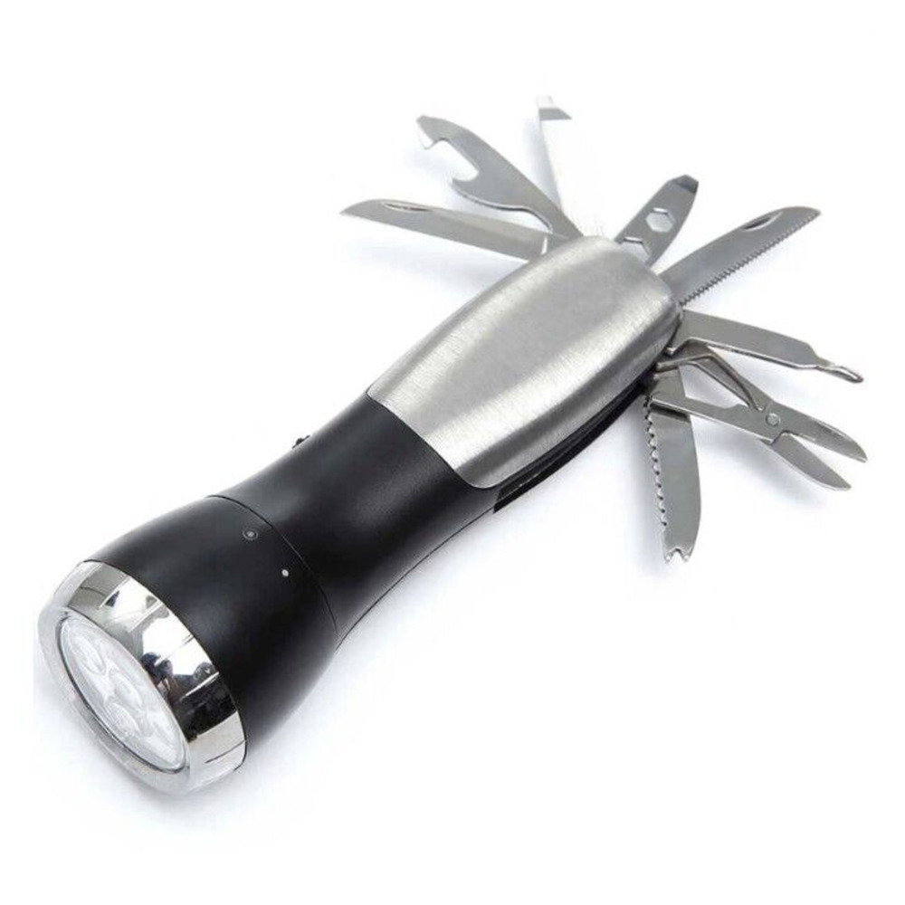 Mad Man 10 Function Flashlight Survival Tool Include Scissors Hex Keyes Knife - Picture 2 of 7